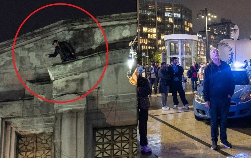 Un român s-a urcat pe fațada gării centrale din Milano și oamenii au crezut că se aruncă de acolo | VIDEO