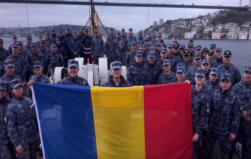Nava școală Mircea a trecut prin Strâmtoarea Bosfor și a ieșit din Marea Neagră, în călătoria spre Statele Unite | VIDEO