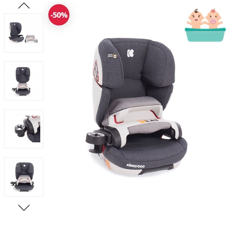 Scaun auto cu isofix 9-36 kg Ferris Dark Grey