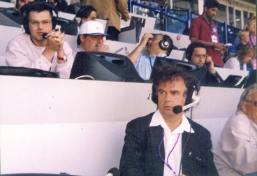 Ilie Dobre, pe stadion, la punctul de comentariu | FOTO Arhivă personală