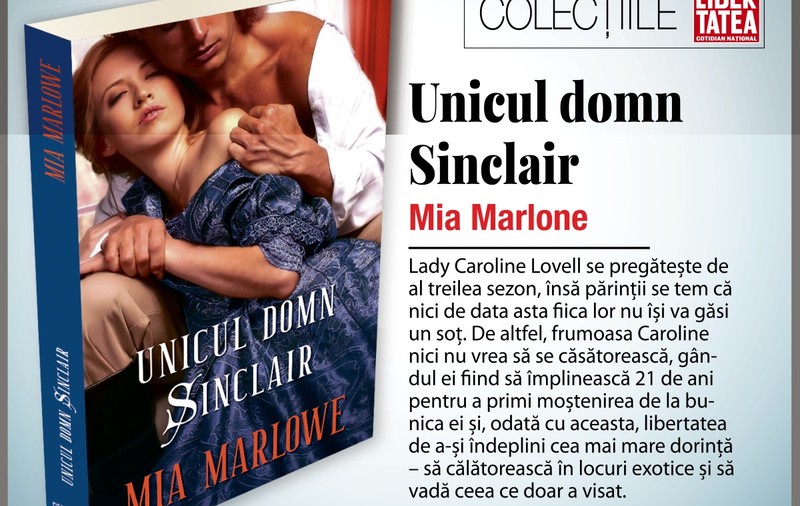 ”Unicul domn Sinclair”, de Mia Marlowe | RECOMANDARE DE CARTE