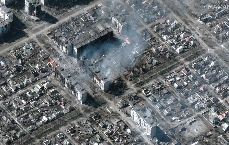 Noi imagini din satelit cu dezastrul din Mariupol, după atacurile ruse. „Orașul este o catastrofă umanitară”