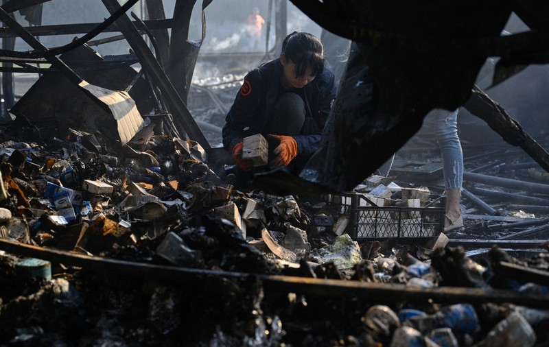Piață din Kiev atacată de ruși Foto: Profimedia