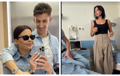 Andreea Popescu si Rres Cojoc la spital