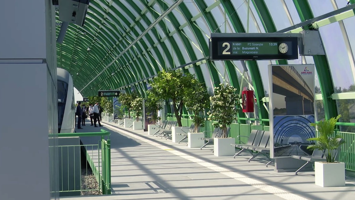 Gara Aeroportului Otopeni, de unde vor pleca trenuri spre Gara de Nord din București