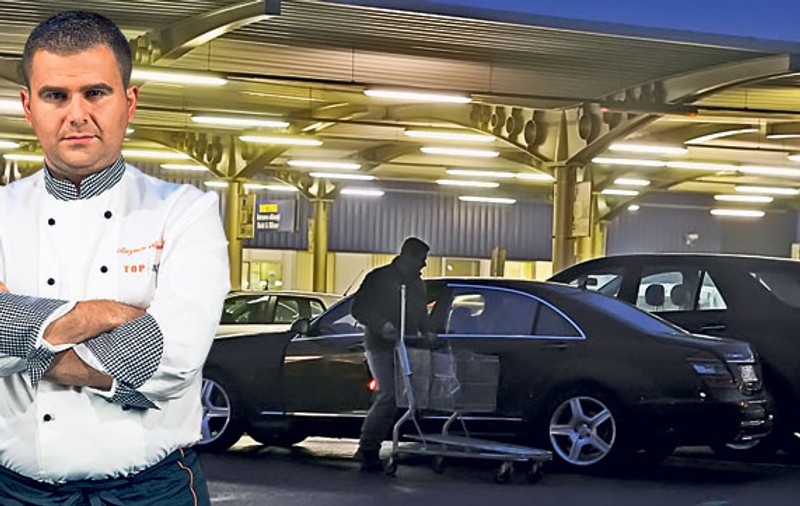 Fotoreporterii ziarului Libertatea l-au surprins pe Răzvan Alexandru, fost concurent la «Top Chef», la volanul unui Mercedes S 500 L