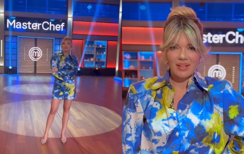 Imagini noi cu Gina Pistol de la „MasterChef România”. Prezentatoarea apare într-o rochie mini și viu colorată