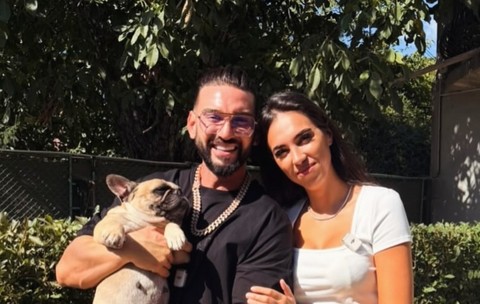 Dorian Popa și Andreea au adoptat o cățelușă