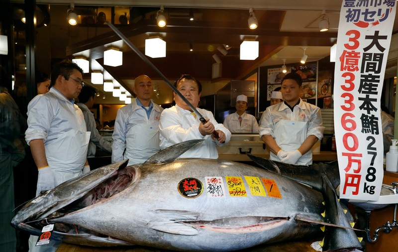 Un ton uriaș a fost cumpărat în Japonia. Prețul colosal, plătit de un magnat pentru peștele de aproape 300 de kilograme / FOTO&VIDEO