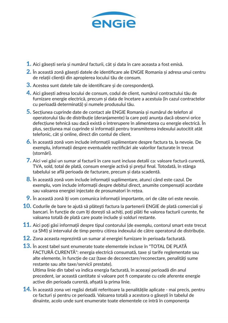 ENGIE specimen factura energie electrica 2026, explicații