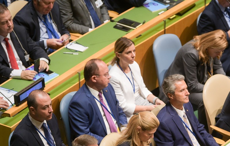 FOTO | Preşedintele Klaus Iohannis, prezent la Adunarea Generală a ONU. Anunţă lansarea raportului de impact pentru 2019 al mişcării HeForShe