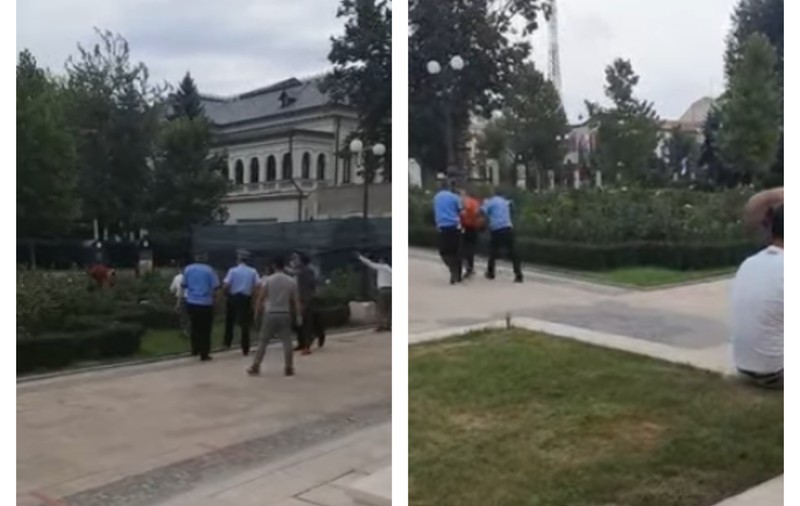 VIDEO | Scandal uriaș în curtea Mitropoliei Moldovei. 20 de enoriași și-au împărțit pumni și picioare
