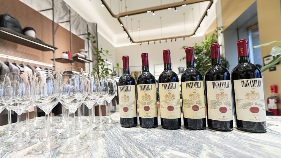 Vinuri ale producătorului Marchesi Antinori din Toscana. Foto: Getty Images.