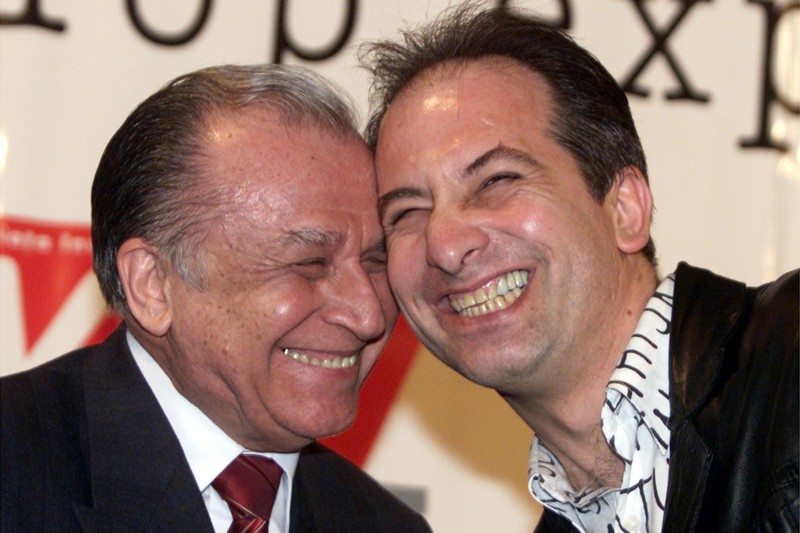 Ion Iliescu si Cristian Grețcu, concurs de zâmbete | FOTO hepta.ro / Mediafax (Toni Salabașev)
