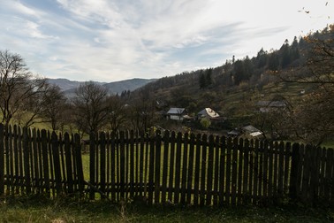 Imaginea asta o vedea Virginia Lupaşc din faţa casei sale