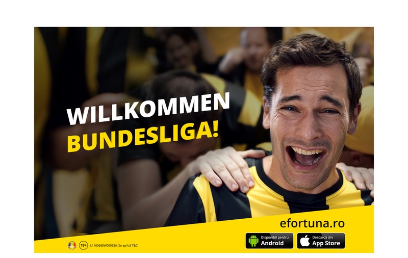 (Publicitate) Willkommen Bundesliga! Campionatul din Germania revine în forță la Fortuna cu sute de pariuri și cele mai noi informații și statistici.#BucurațiVăDeSport