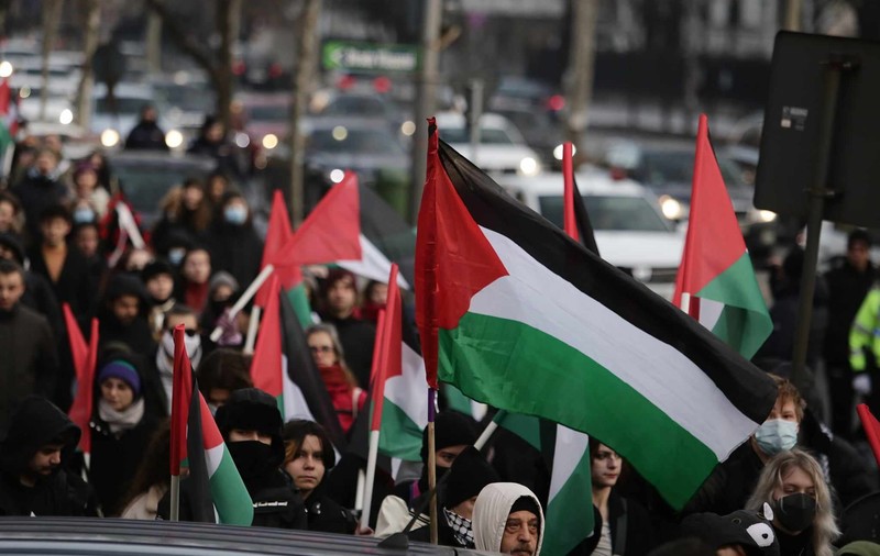 Manifestație pro-Palestina în București. Participanții au avut tobe şi fluiere, iar alţii au afişat pancarte: „Opriţi masacrul din Gaza”