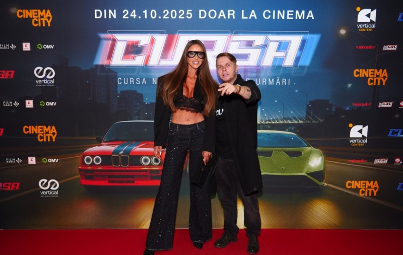 Vedete la premiera filmului „Cursa”. Cum au apărut Bianca Drăgușanu, Smiley și Connect-R