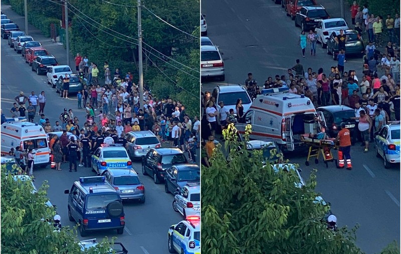 VIDEO | Șoferiță din Baia Mare, la un pas să fie linșată după ce a lovit cu mașina un copil. Au intervenit 8 echipaje de poliție