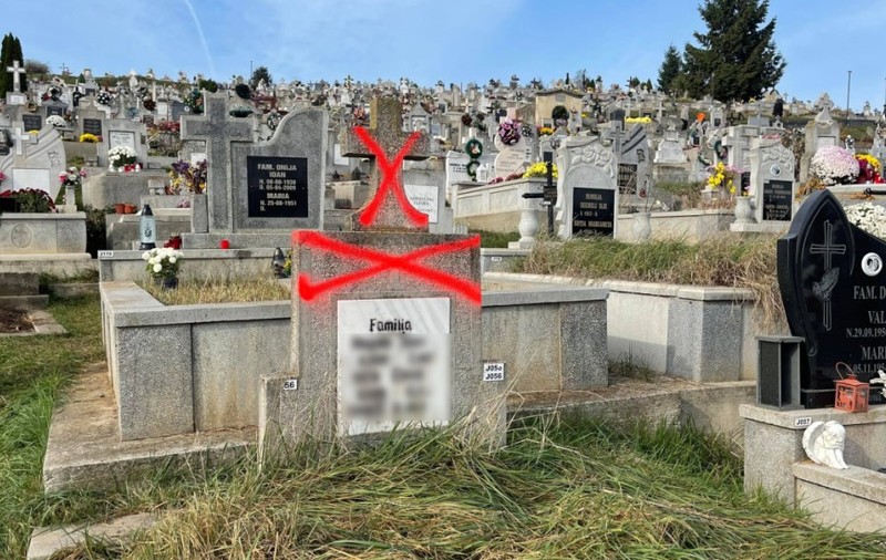 Morminte vandalizate de administrație într-un cimitir din Alba Iulia, din cauza neplăţii taxelor. Reacția autorităților