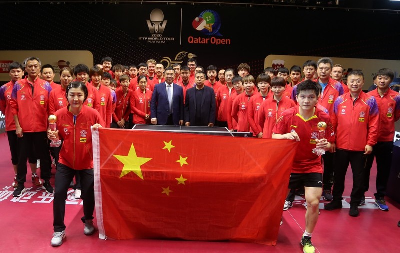 Componenții echipei de tenis de masă a Chinei au donat cei 250.000 de dolari câștigați la Openul Qatarului pentru bolnavii de coronavirus din Wuhan