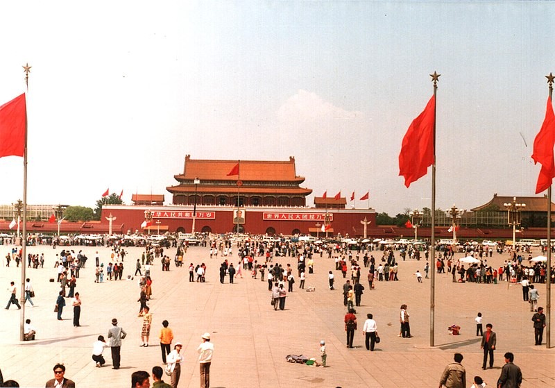 Populația Chinei a scăzut, în anul 2017. Piața Tienanmen din Beijing, China