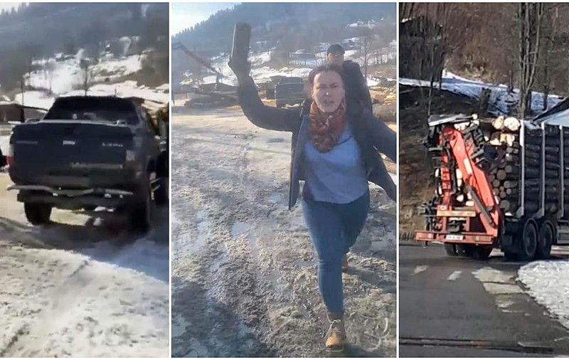 Activiști de mediu atacați și amenințați de proprietara unui gater din județul Suceava: „Îți crăp capul!”