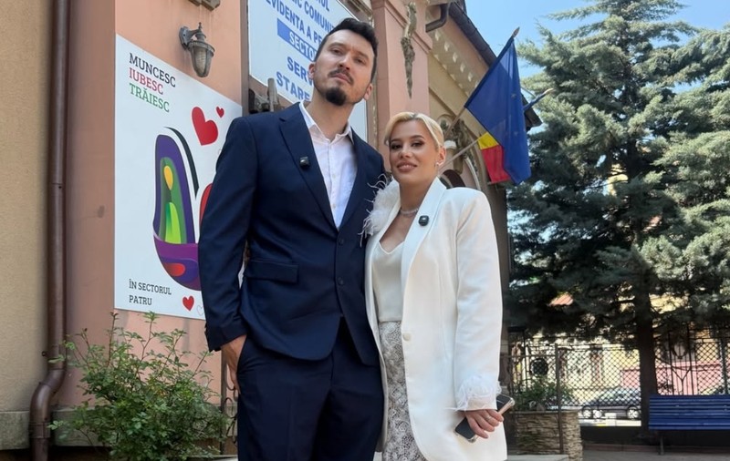 Anisia Gafton s-a căsătorit civil cu Florin Serghei. Imagini de la ceremonia discretă