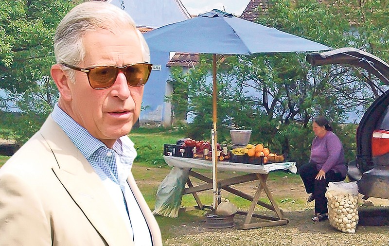Comerţ cu «roşii de plastic» la poarta prinţului Charles