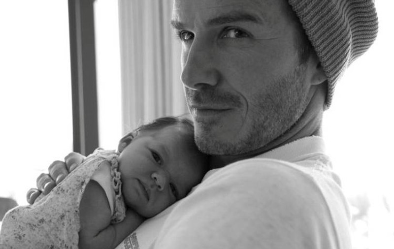 Micuța Harper Seven i-a scos fire albe lui David Beckham