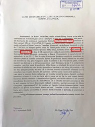 Reclamația chirurgul Cristian Dan Roșu