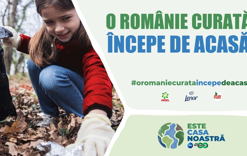 450 voluntari implicați în campania O Românie Curată Începe de Acasă au colectat peste 12 tone de deșeuri în 5 orașe mari din țară 