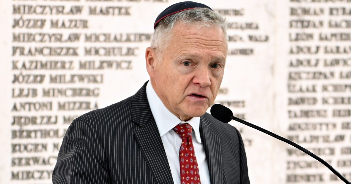 Tom Rose, ambasadorul SUA în Polonia, la un eveniment evreiesc Hanuka organizat în Parlamentul de la Varșovia Foto: Profimedia
