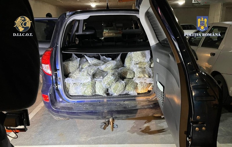 Peste 45 de kilograme de droguri, găsite în Cluj. Trei persoane au fost arestate