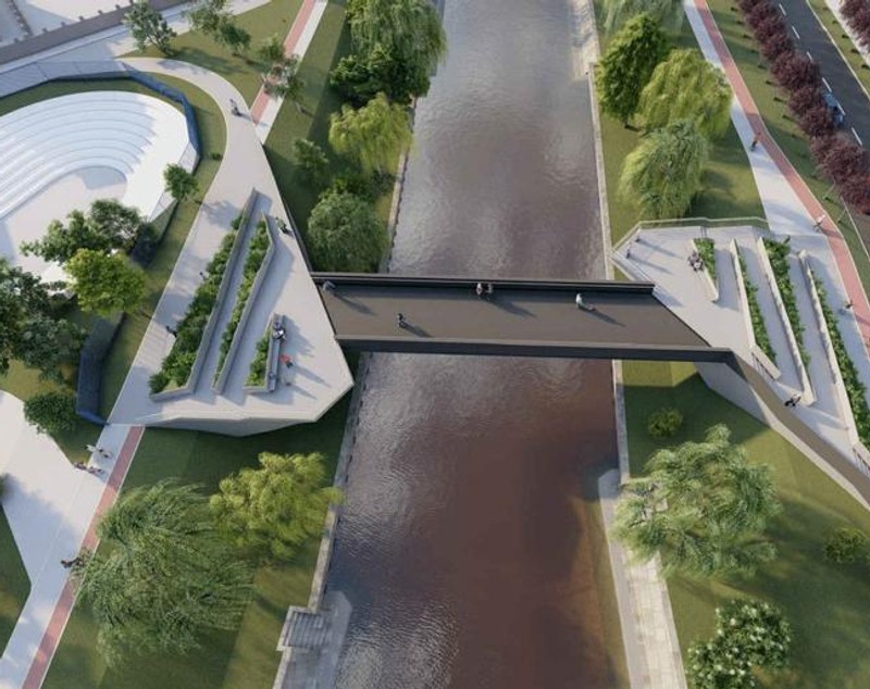 Noua „pasarelă a îndrăgostiților” din Timișoara, blocată de „Monumente”: „Proiectul este extrem de masiv”. Viceprimar: „Un abuz”