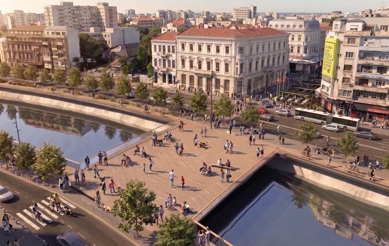 Podul Calicilor peste Dâmbovița, reconstruit după aproape 100 de ani, într-un proiect de transformare a zonei dintre Piața Unirii și Izvor, în București. Ce scria presa vremii
