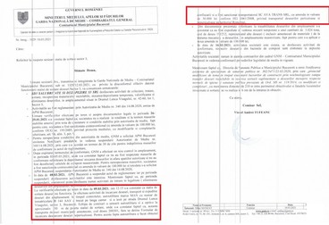 Răspunsul Gărzii de Mediu în care se arată că mașina a fost confiscată