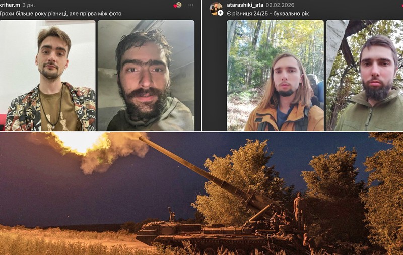 Soldații ucraineni arată cum i-a schimbat războiul: „Găsiți cinci diferențe”