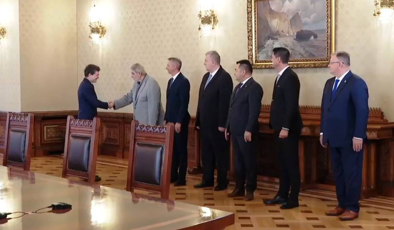 Grupul Minorităților Naționale a ajuns la Palatul Cotroceni. Sursă foto: Libertatea.ro