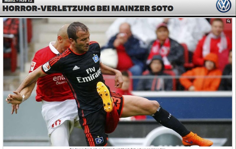 Accidentare oribilă în Bundesliga: columbianul Elkin Soto și-a făcut genunchiul praf!