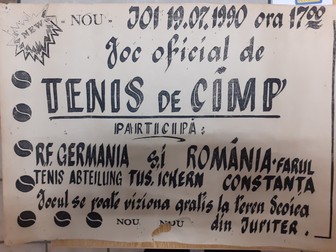 Din arhiva clubului TuS Ickern, Libertatea a recuperat afișul meciului România - Germania