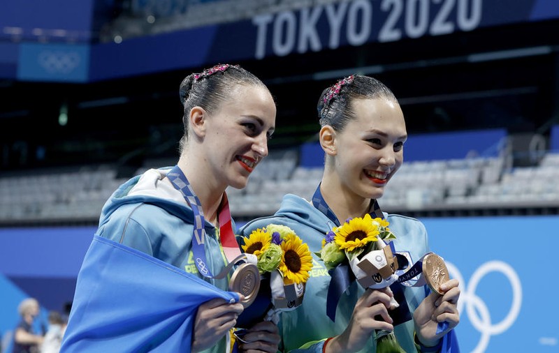 Două sportive din Ucraina medaliate la JO 2020 au fost prezentate făcând parte din Comitetul Olimpic Rus
