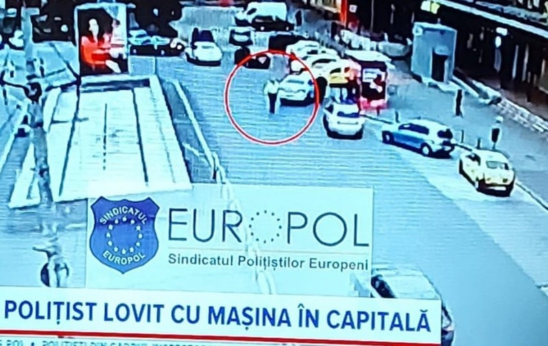 Bărbatul care a lovit cu mașina un polițist în fața Gării de Nord, trimis în judecată pentru ultraj