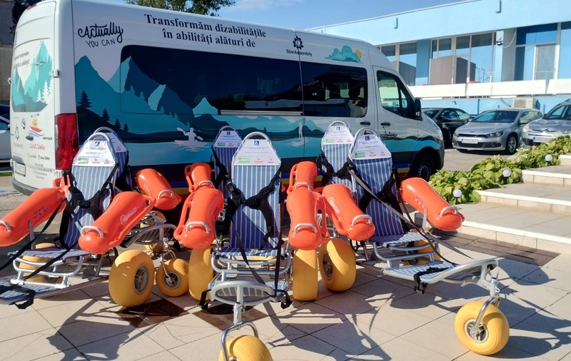 21 de plaje accesibilizate pentru persoane cu dizabilităţi şi un centru de activităţi la Eforie Sud