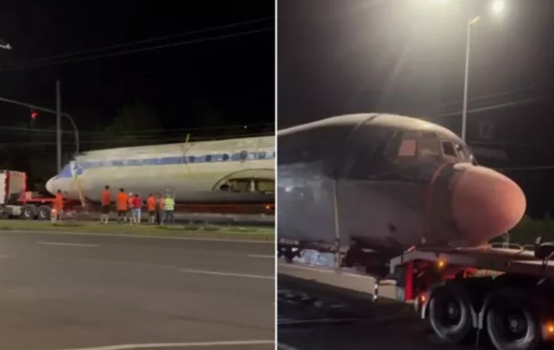 Un avion de pasageri a fost surprins noaptea pe străzile din Chișinău. Ce s-a întâmplat cu aeronava