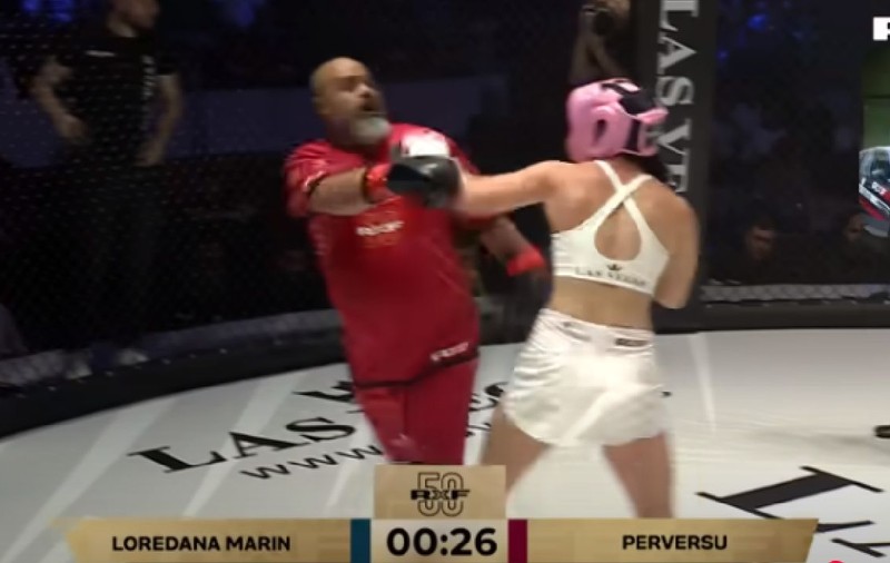 „Perversu” a fost bătut de o femeie în ring, la o gală MMA din București: „Gata, nu mai pot” | VIDEO
