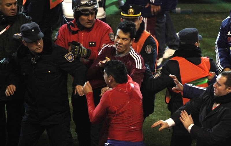 Video: bătaie generală după semifinala de Copa America, Paraguay - Venezuela