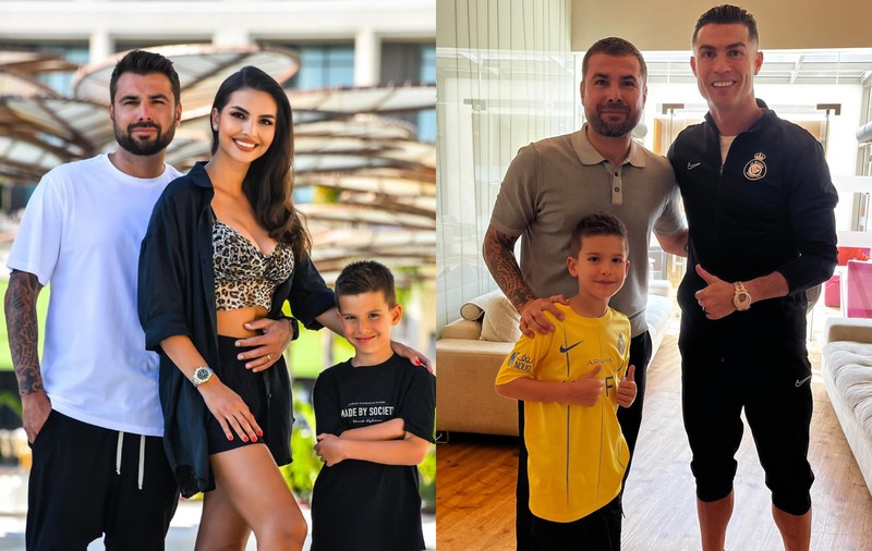 Imagini rare cu fiul cel mic al lui Adrian Mutu. Cât de mult a crescut Tiago, care l-a întâlnit recent pe Cristiano Ronaldo