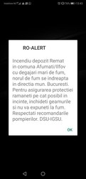 RO-ALERT, incendiu Voluntari