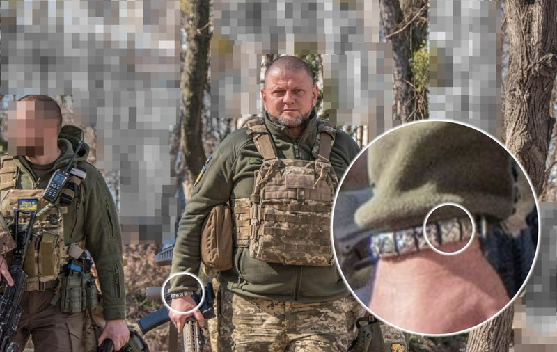 Propaganda rusă a scris că șeful armatei ucrainene poartă o brățară cu o svastică, ucrainenii afirmă că este un trucaj